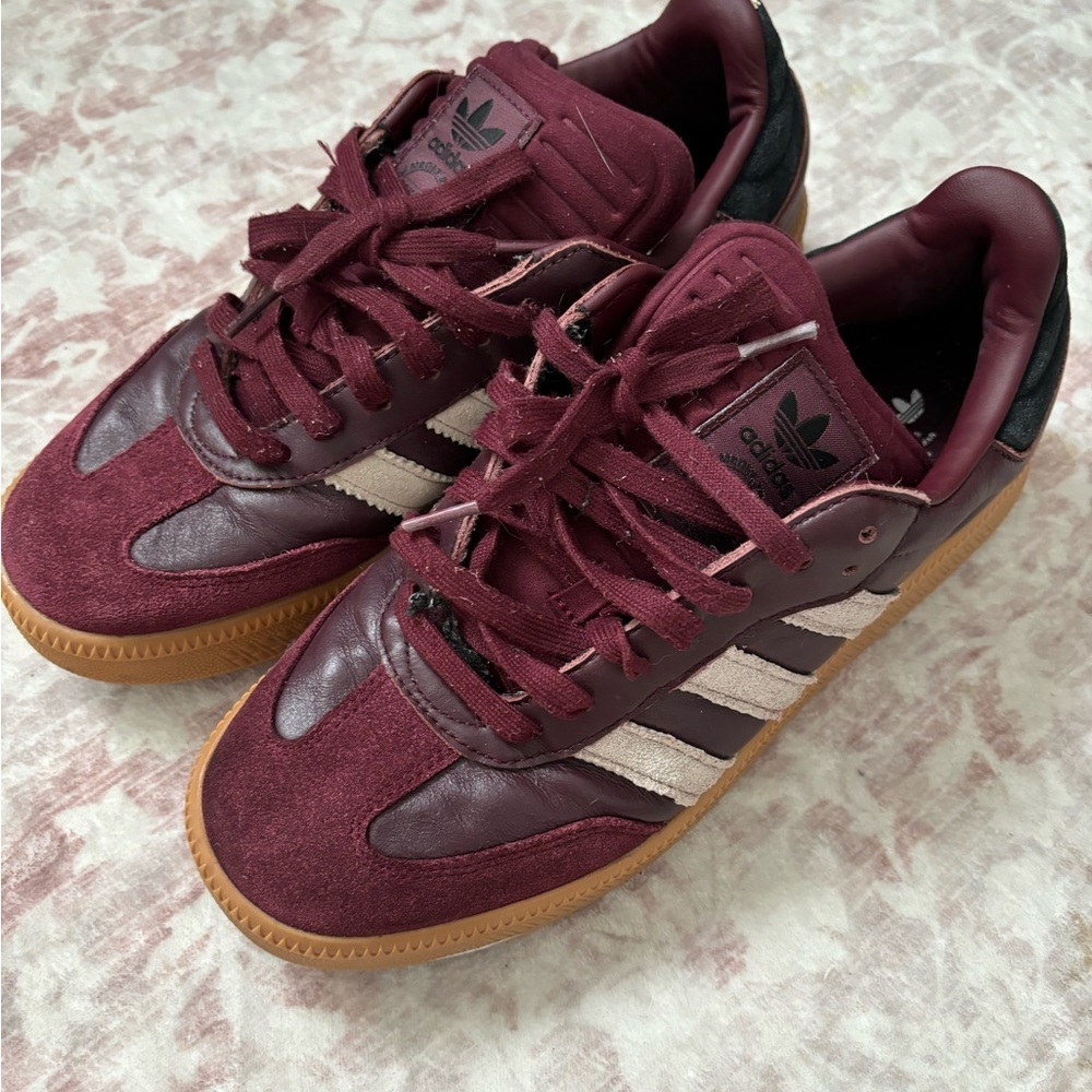 Adidas Men's Samba Burgundy Sneakers